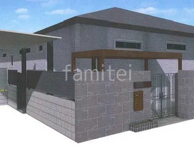 お庭の独立ガーデンルームが自慢の新築ハイクラス セミクローズ外構