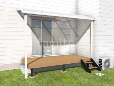 テラス屋根とウッドデッキで快適リフォーム