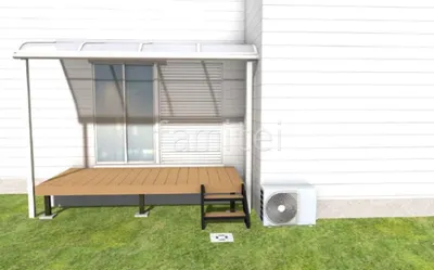 テラス屋根 ウッドデッキ