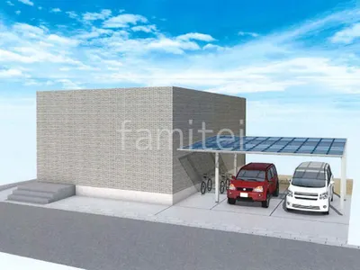 カーポートと土間コンクリートの駐車場リフォーム