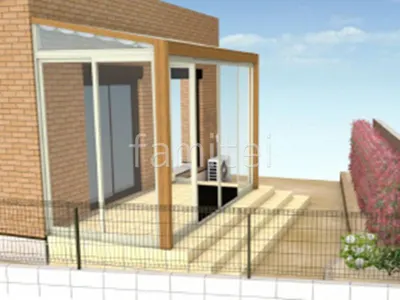 ガーデンルームとタイルデッキでお庭のリフォーム