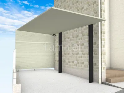 アルミ屋根がスタイリッシュなカーポート工事