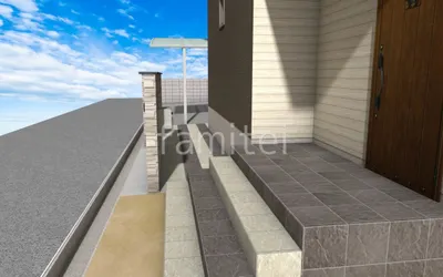 玄関アプローチ