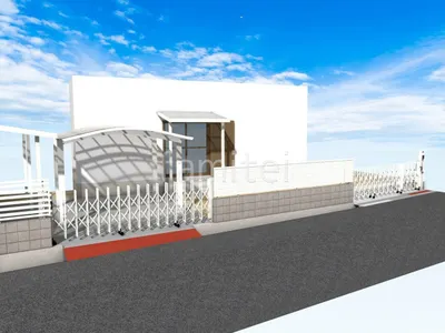 伸縮門扉でクローズにした門まわりリフォーム