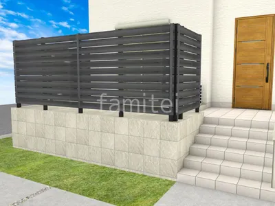 タイルデッキと目隠しフェンスでお庭リフォーム