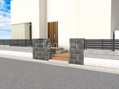 ブロック撤去し一部フェンスに置き換えた門まわりとお庭のリフォーム