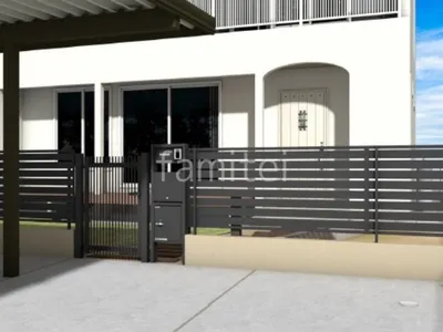 機能門柱　目隠しフェンス　門扉