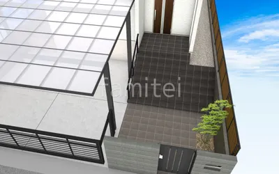 玄関アプローチ階段