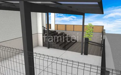 玄関アプローチ階段