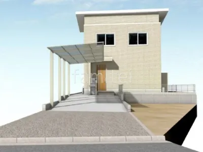 広いウッドデッキでお庭を快適に過ごせる新築ベーシック オープン外構