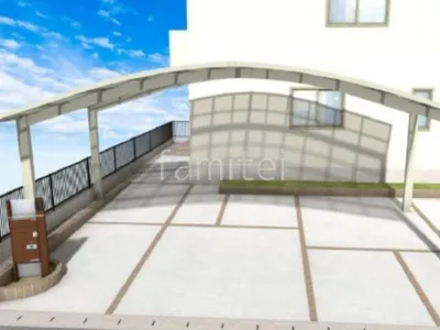 カーポート　機能門柱