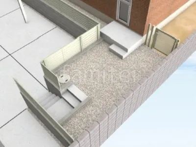 目隠しフェンス　門扉