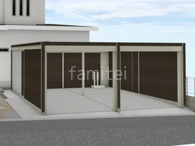 シャッター車庫