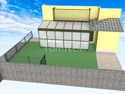 目隠し付きテラス屋根でお庭のリフォーム