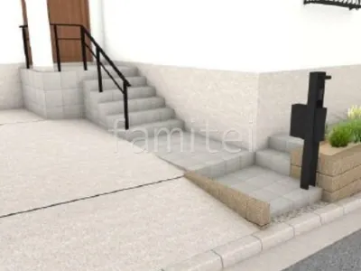 機能門柱　手すり