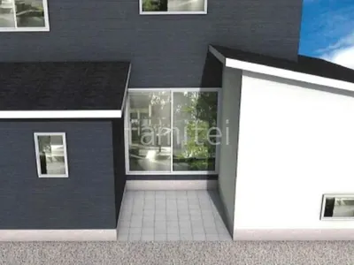 土間　タイル貼り