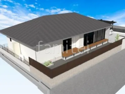 目隠しフェンス　ウッドデッキ