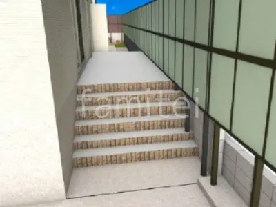 化粧ブロック階段 目隠しフェンス ポリカパネル