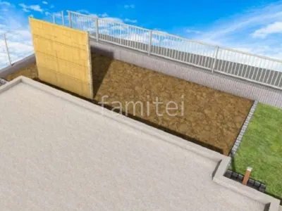 菜園スペース　目隠しスクリーン