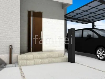 機能門柱　立水栓