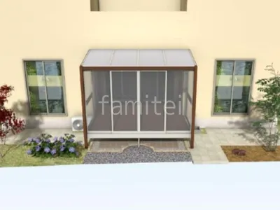 テラス囲いでゆっくりくつろぐお庭リフォーム工事