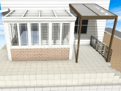 高級感のあるガーデンルームで過ごすお庭リフォーム工事