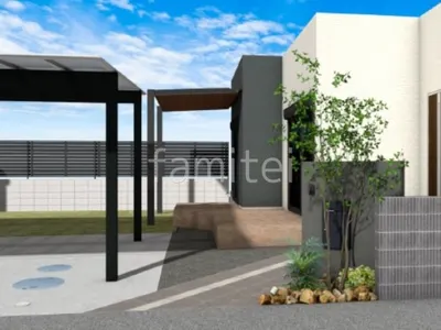 木調のテラス屋根とタイルデッキがナチュラルなお庭リフォーム