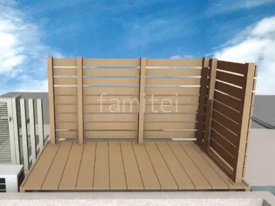 ウッドデッキ　デッキフェンス