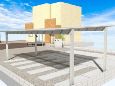 轍　3台用カーポート