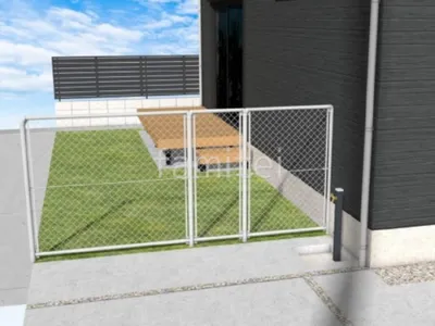 アメリカンフェンス　片開き門扉