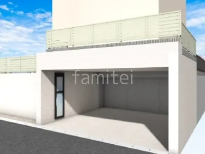 目隠しフェンス　塗装仕上げ