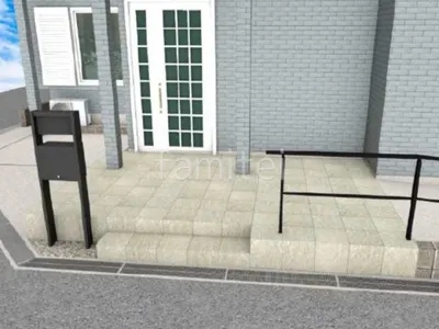 土間コンクリートで広々とした外構リフォーム工事