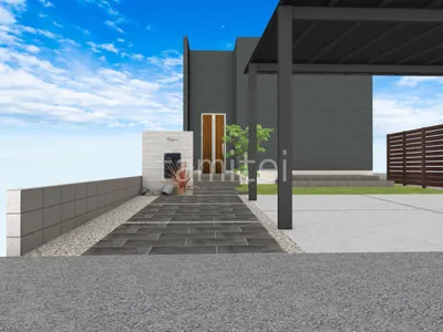 門柱 玄関アプローチ