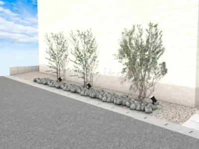 ロックガーデン　シンボルツリー　スポットライト