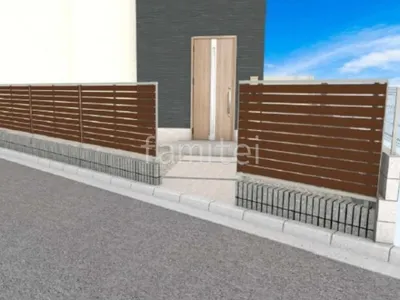 目隠しフェンスと門扉で防犯性を高めた外構リフォーム工事