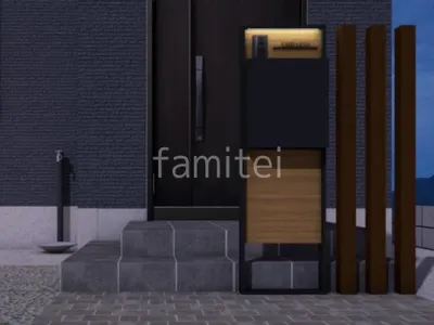 機能門柱　角柱