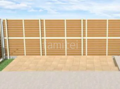 多段目隠しフェンス