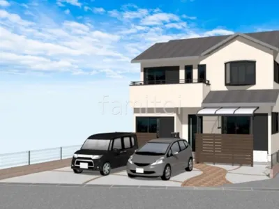 レンガと木調フェンスでナチュラルな外構リフォーム工事