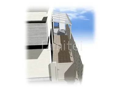 タイルデッキ　テラス屋根　目隠しフェンス