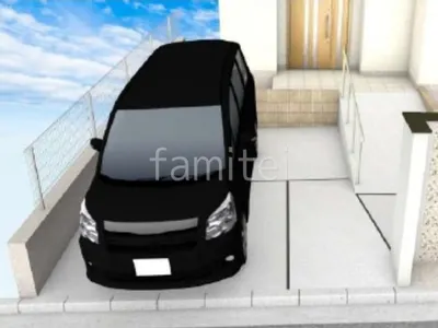 駐車スペースを拡張してスロープを新設した車庫まわりリフォーム