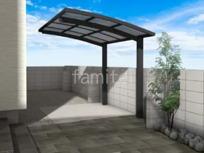 サイクルポート　シンボルツリー　ロックガーデン