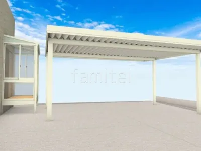 2台用カーポート　テラス囲い