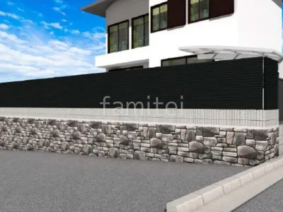 化粧ブロック　目隠しフェンス