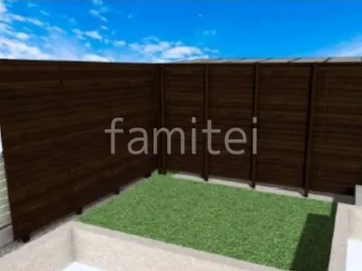 多段目隠しフェンス