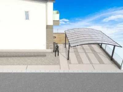 土間コンクリート　轍