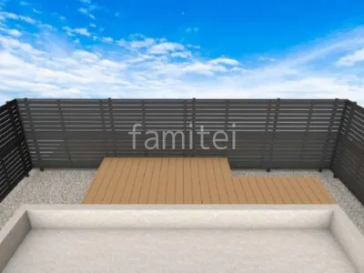 ウッドデッキと目隠しフェンスでお庭リフォーム工事