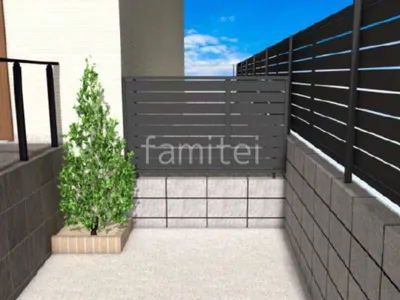 シンボルツリー　目隠しフェンス