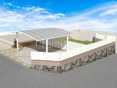 目隠しフェンス 化粧ブロック