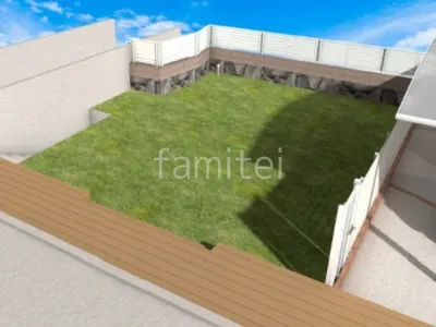 人工芝 目隠しフェンス 片開き門扉