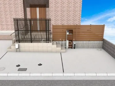 木調フェンスと機能門柱でスタイリッシュに生まれ変わった門まわりリフォーム